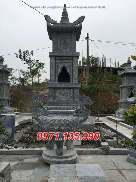 Mẫu bảo tháp đá phật giáo để tro cốt đẹp bán tại phú yên khánh hoà