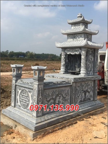 Mẫu lăng mộ đá có mái không mái đẹp bán tại đắk nông đắk lắk