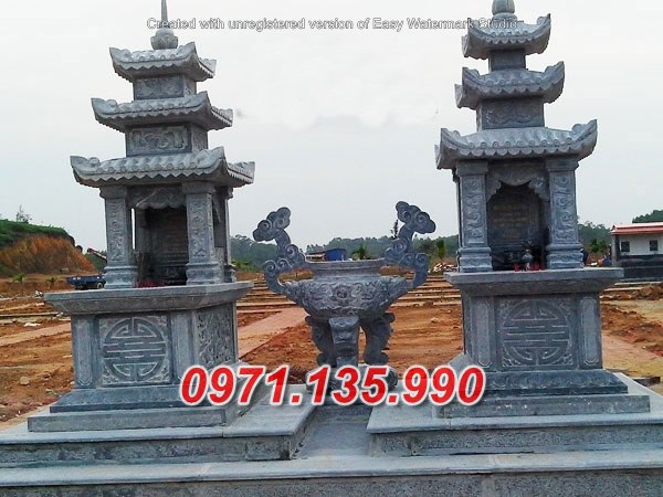 Mẫu lăng mộ đá có mái không mái đẹp bán tại đắk nông đắk lắk