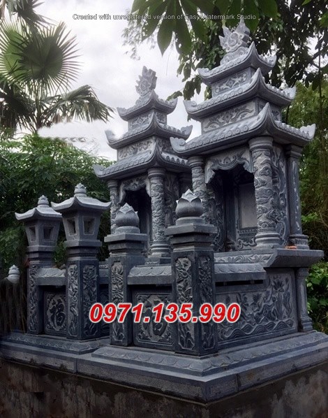 Mẫu lăng mộ đá có mái không mái đẹp bán tại đắk nông đắk lắk