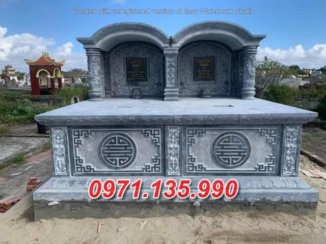Mẫu lăng mộ đá có mái không mái đẹp bán tại Hà Tĩnh Nghệ An