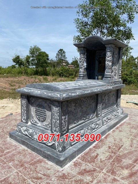 Mẫu lăng mộ đá có mái không mái đẹp bán tại Hà Tĩnh Nghệ An