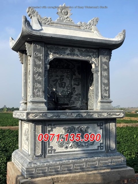 Mẫu lăng mộ đá có mái không mái đẹp bán tại Hà Tĩnh Nghệ An