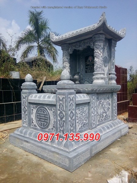 Mẫu lăng mộ đá có mái không mái đẹp bán tại Hà Tĩnh Nghệ An