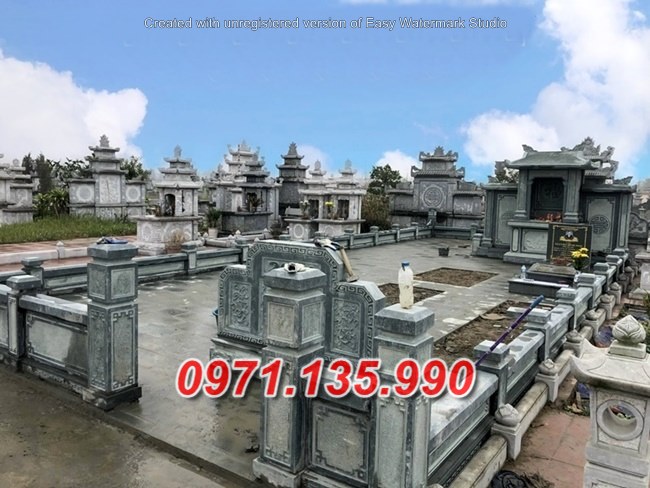 Khuôn viên lăng mộ đá đẹp bán vũng tàu tiền giang - nghĩa trang đá