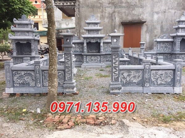 Khuôn viên lăng mộ đá đẹp bán tại ninh thuận bình thuận nghĩa trang đá