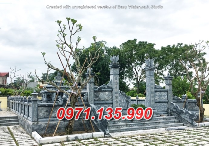 Khuôn viên lăng mộ đá đẹp bán tại ninh thuận bình thuận nghĩa trang đá