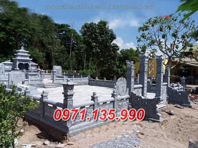 Khuôn viên lăng mộ đá đẹp bán tại ninh thuận bình thuận nghĩa trang đá