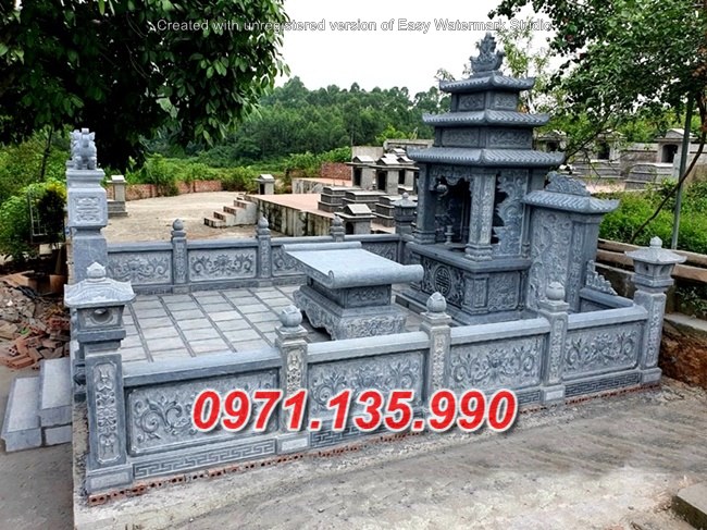Khuôn viên lăng mộ đá đẹp bán tại ninh thuận bình thuận nghĩa trang đá