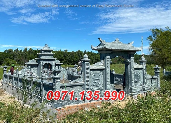Khuôn viên lăng mộ đá đẹp bán tại Nghệ an hà tĩnh - nghĩa trang đá