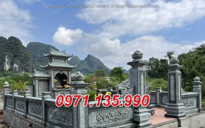 Khuôn viên lăng mộ đá đẹp bán tại Nghệ an hà tĩnh - nghĩa trang đá