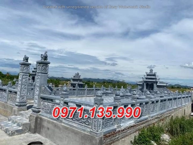 Khuôn viên lăng mộ đá đẹp bán tại Nghệ an hà tĩnh - nghĩa trang đá
