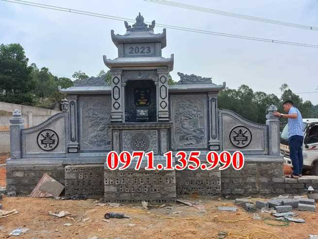 Mẫu lăng mộ đá đẹp bán tại quảng ninh mộ đá gia đình dòng họ thái bình