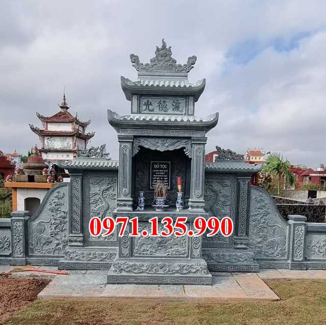Mẫu lăng mộ đá đẹp bán tại quảng ninh mộ đá gia đình dòng họ thái bình