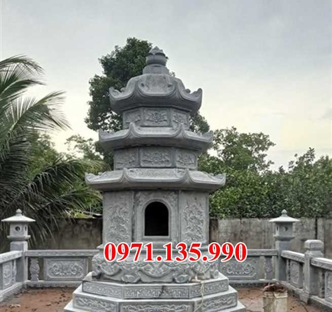 Mẫu mộ tháp chùa bằng đá để tro cốt đẹp bán tại bến tre cà mau