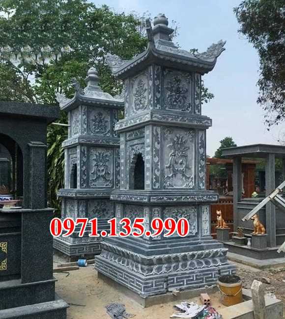 Mẫu mộ tháp chùa bằng đá để tro cốt đẹp bán tại bạc liêu đồng nai