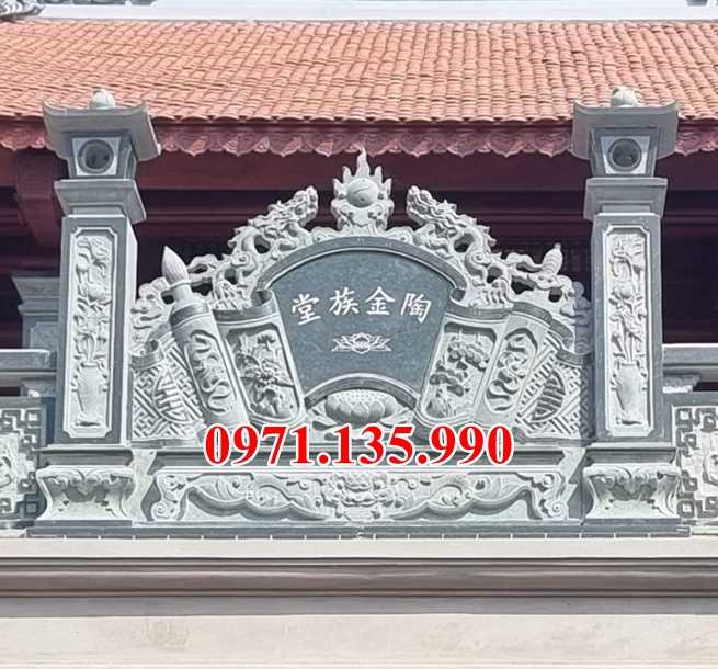 Mẫu cuốn thư đá đẹp bán tại hậu giang - nhà thờ từ đường lăng mộ đá