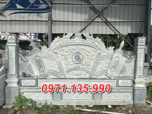 Mẫu cuốn thư đá đẹp bán tại hậu giang - nhà thờ từ đường lăng mộ đá