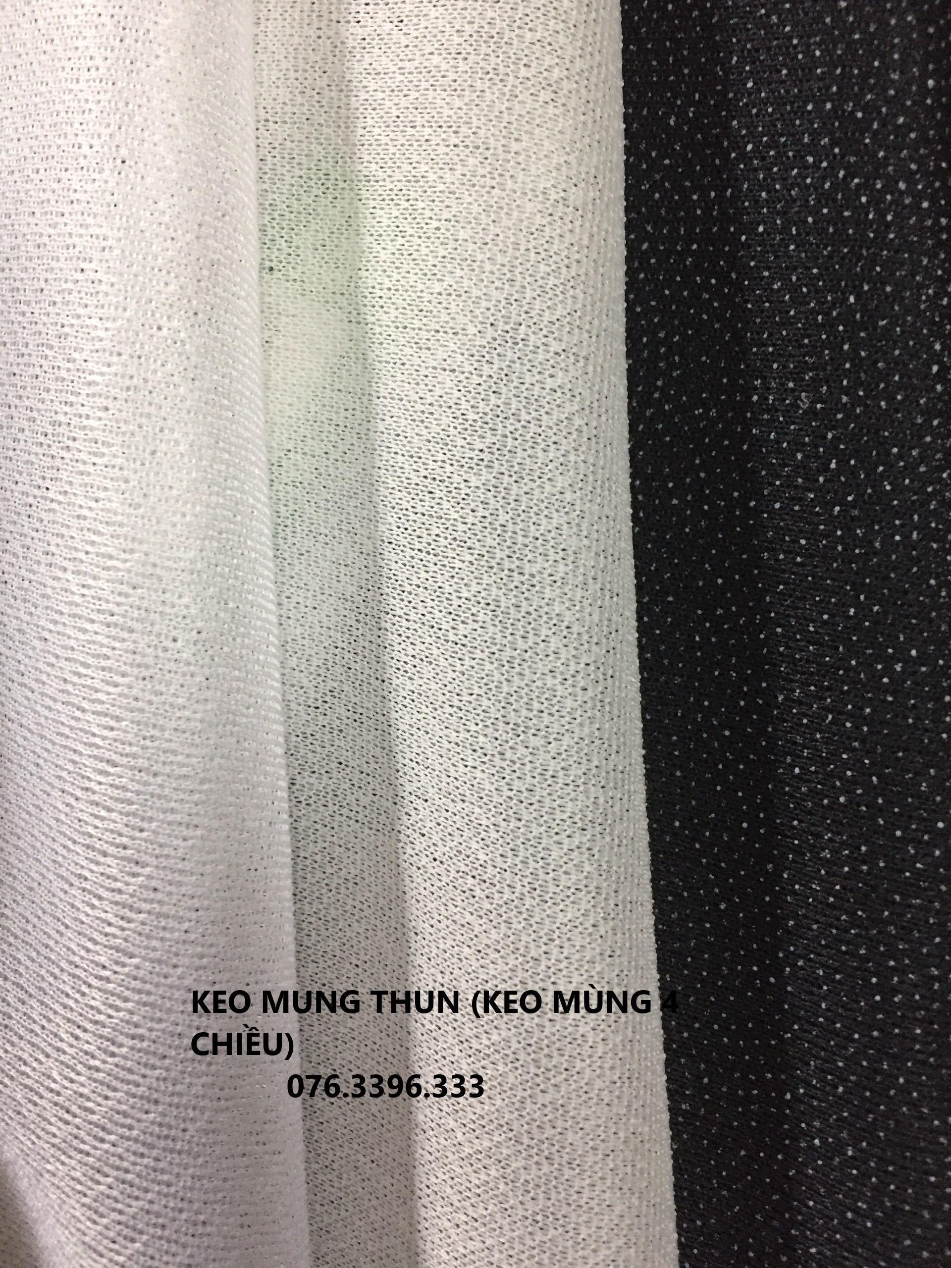 Keo mùng thun , mùng bốn chiều ủi hàng thời trang