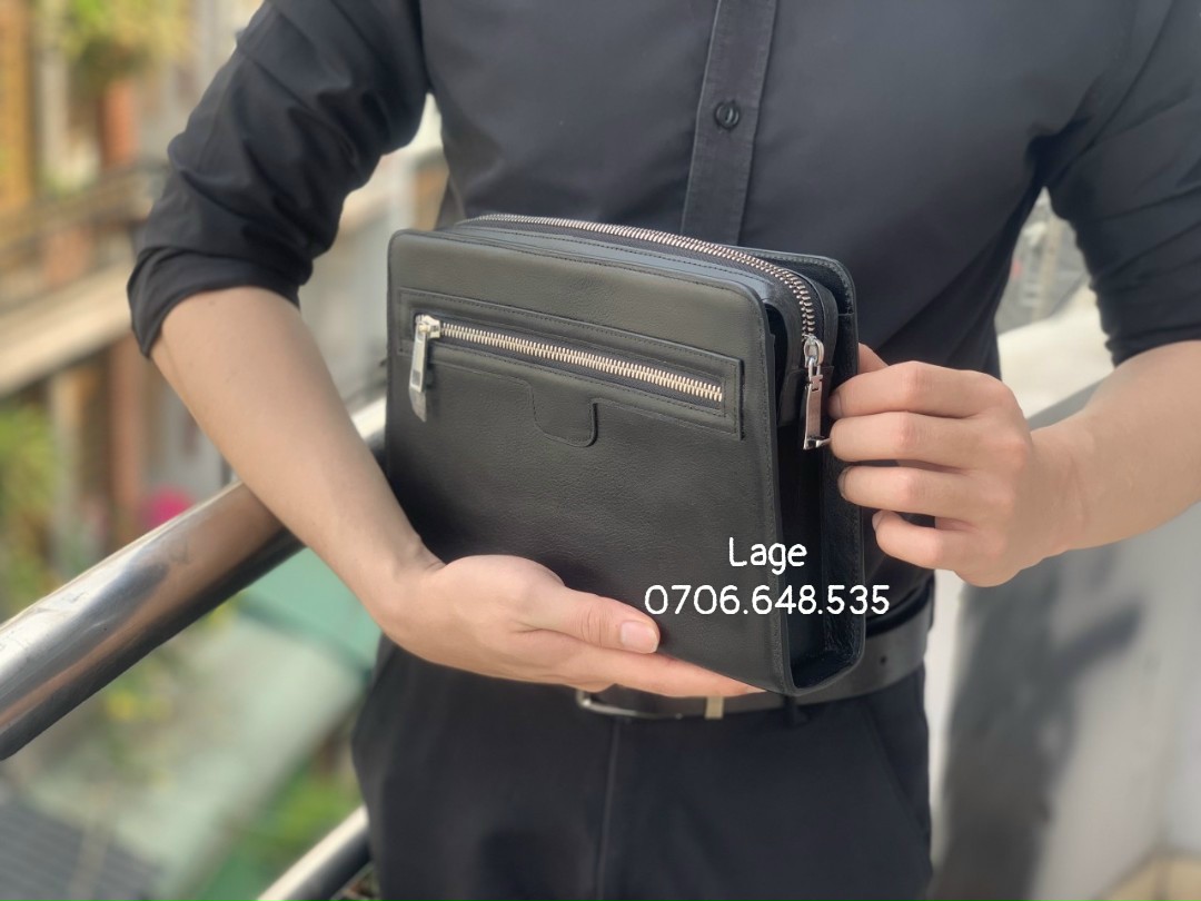 Xưởng sx trực tiếp đồ da clutch khóa số da thật