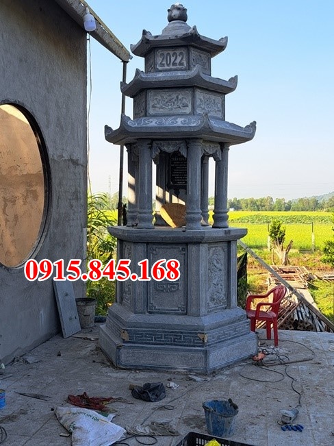 Mẫu mộ tháp bằng đá đẹp bán đồng nai bạc liêu phật giáo để tro cốt