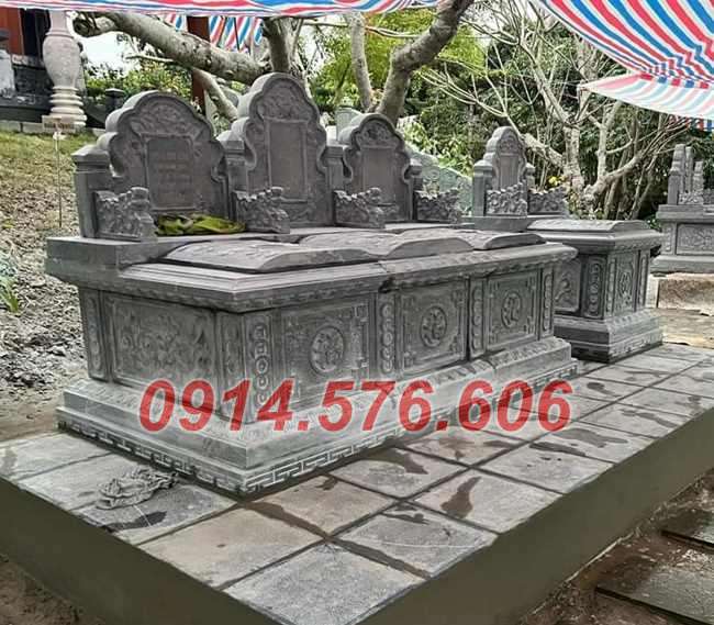 Mẫu mộ đá xanh đẹp bánbắc giang bắc ninh lăng mộ tự nhiên nguyên khối