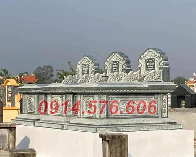 Mẫu mộ đá xanh đẹp bánbắc giang bắc ninh lăng mộ tự nhiên nguyên khối