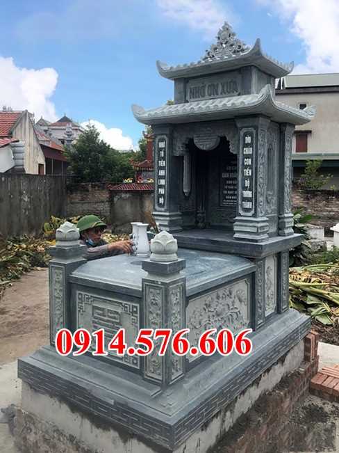Mẫu mộ đá xanh đẹp bán nam định hà nam lăng mộ tự nhiên nguyên khối