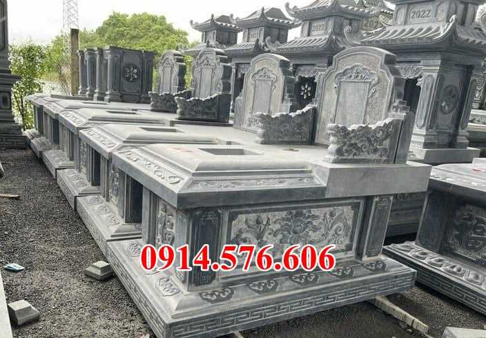Mẫu mộ đá xanh đẹp bán nam định hà nam lăng mộ tự nhiên nguyên khối