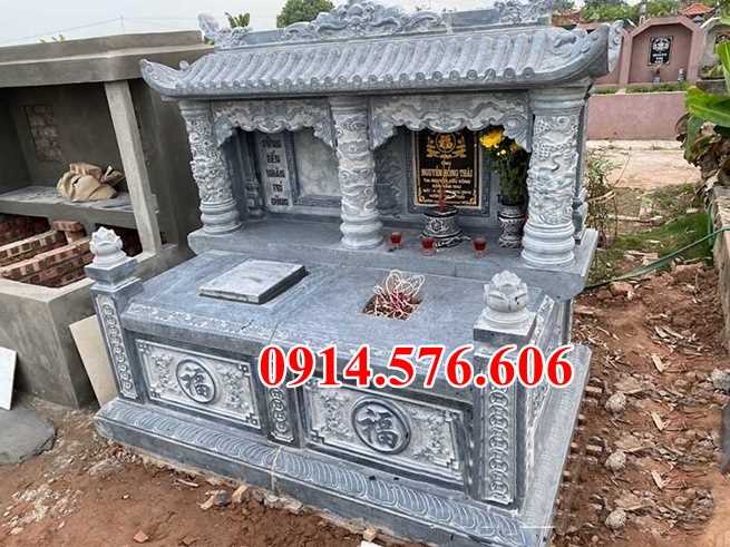 Mẫu mộ đá xanh đẹp bán nam định hà nam lăng mộ tự nhiên nguyên khối