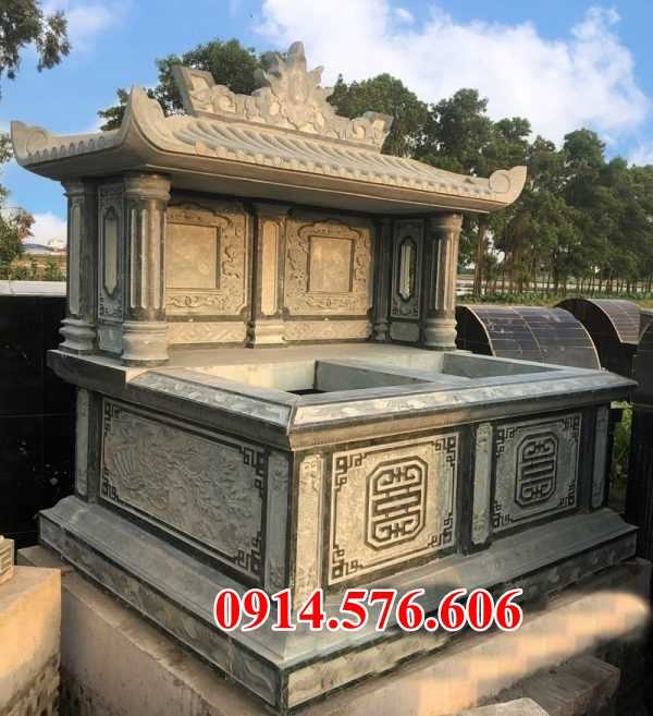 Mẫu mộ đá xanh đẹp bán nam định hà nam lăng mộ tự nhiên nguyên khối