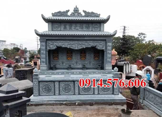 Mẫu mộ đá xanh đẹp thái nguyên tuyên quang lăngmộ tự nhiên nguyên khối