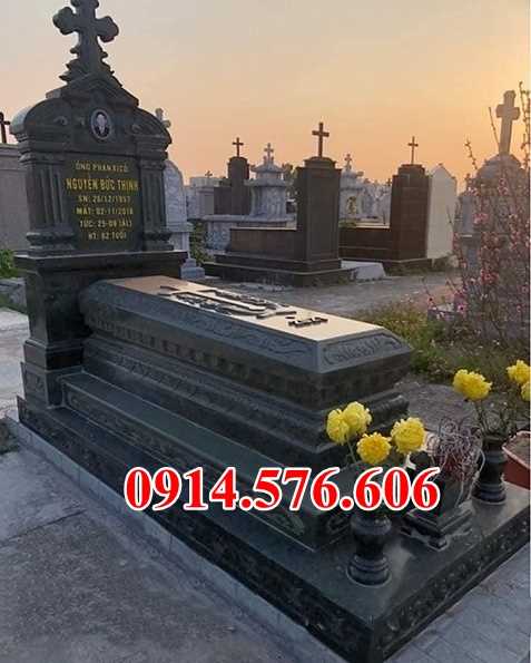 Mẫu mộ đá xanh đẹp thái nguyên tuyên quang lăngmộ tự nhiên nguyên khối