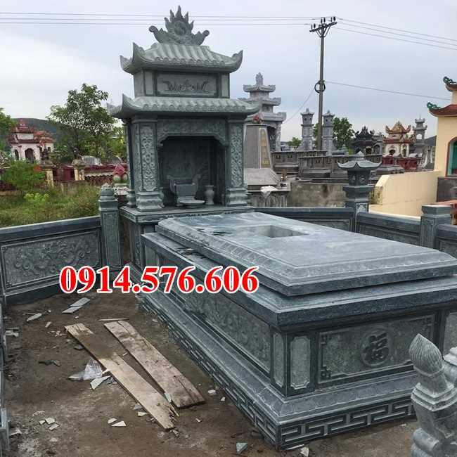 Mẫu mộ đá xanh đẹp thái nguyên tuyên quang lăngmộ tự nhiên nguyên khối