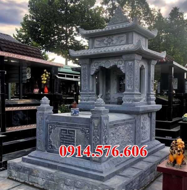 Mẫu mộ đá xanh đẹp thái nguyên tuyên quang lăngmộ tự nhiên nguyên khối