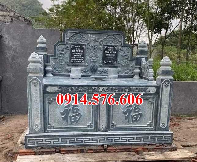 Mẫu mộ đá xanh đẹp bán sơn la điện biên lăng mộ tự nhiên nguyên khối