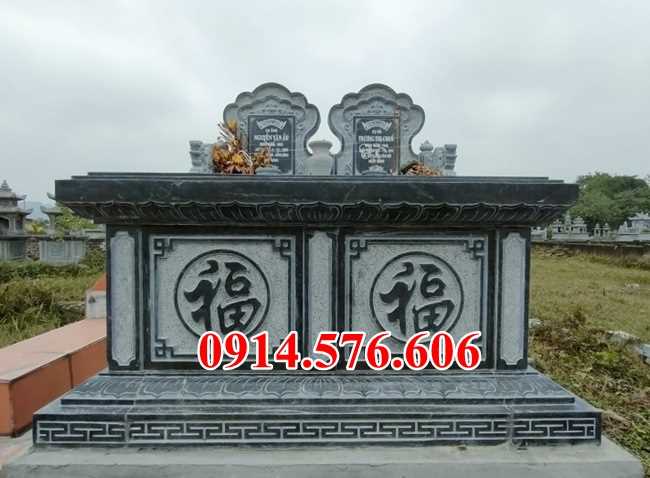 Mẫu mộ đá xanh đẹp bán sơn la điện biên lăng mộ tự nhiên nguyên khối