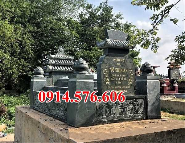 Mẫu mộ đá xanh đẹp bán bình định kon tum lăng mộ đá khối tự nhiên