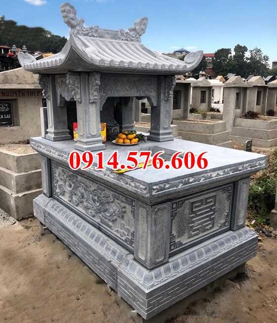 Mẫu mộ đá xanh đẹp bán bình định kon tum lăng mộ đá khối tự nhiên