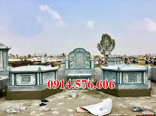 Mẫu mộ đá xanh đẹp bán bình định kon tum lăng mộ đá khối tự nhiên
