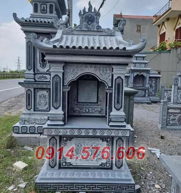 Mẫu miếu thờ thần linh ngoài trời bằng đá đẹp bán tại hậu giang