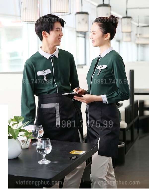 May và thiết kế đồng phục nhà hàng chuyên nghiệp, giá rẻ