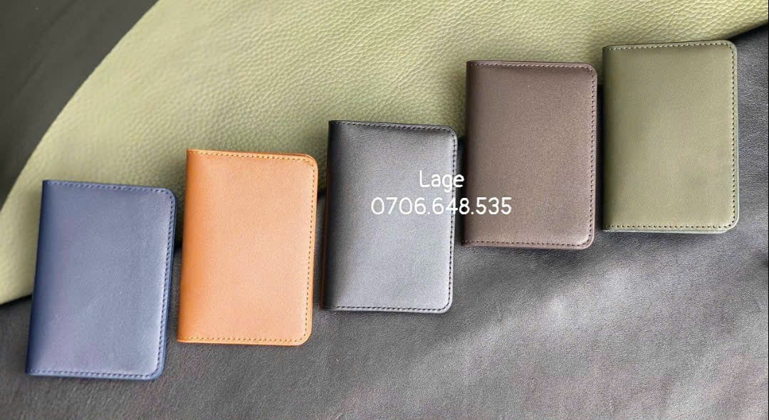 Ví thẻ da bò sơn cạnh giá xưởng sản xuất