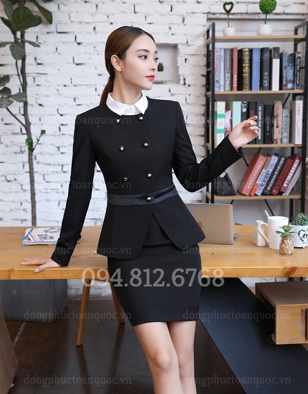 May vest nữ đồng phục form dáng đẹp, chất liệu cao cấp