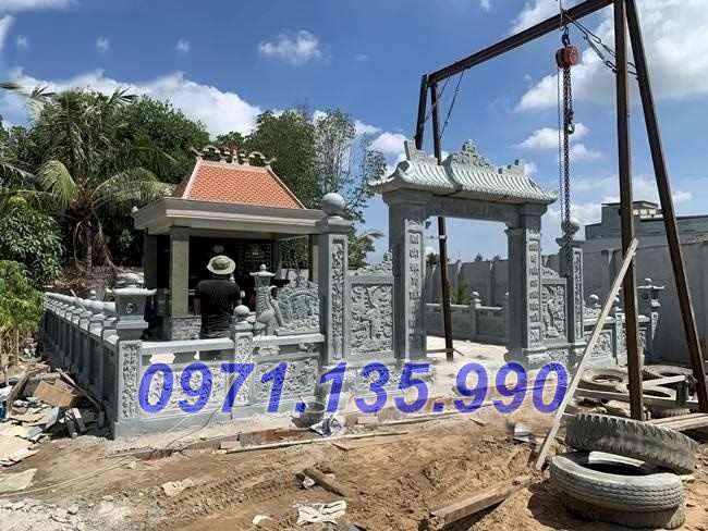 Mẫu khuôn viên lăng mộ bằng đá đẹp bán tại Phú Yên - Mộ đá đẹp