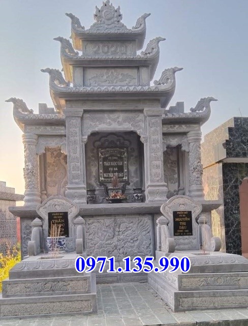 Mẫu khuôn viên lăng mộ bằng đá đẹp bán tại Phú Yên - Mộ đá đẹp