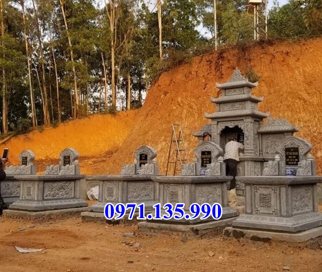 Mẫu khuôn viên lăng mộ bằng đá đẹp bán tại Phú Yên - Mộ đá đẹp
