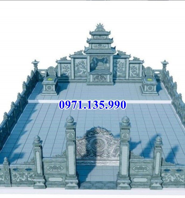 Mẫu khuôn viên lăng mộ bằng đá đẹp bán tại Phú Yên - Mộ đá đẹp