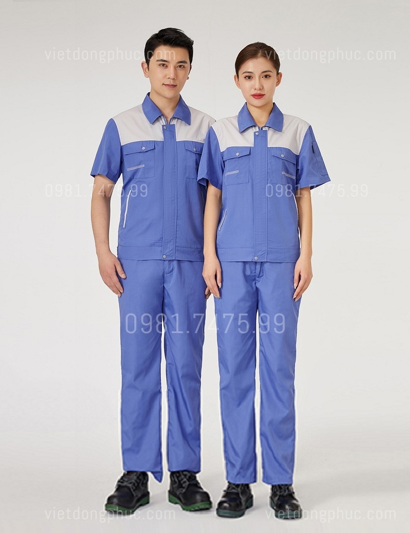 Xưởng may quần áo bảo hộ công nhân thời trang, chuyên nghiệp