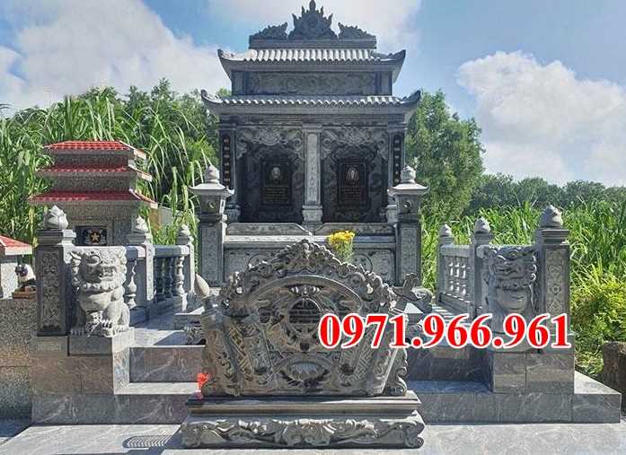 Mẫu lăng mộ đá tự nhiên nguyên khối đẹp bán tại Bình Thuận để tro cốt
